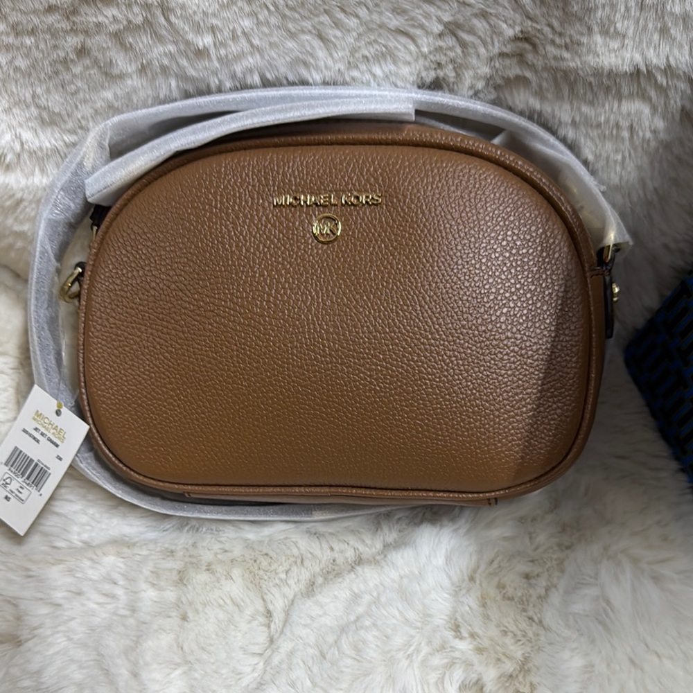 Michael Kors Tan Leather Crossbody Bag